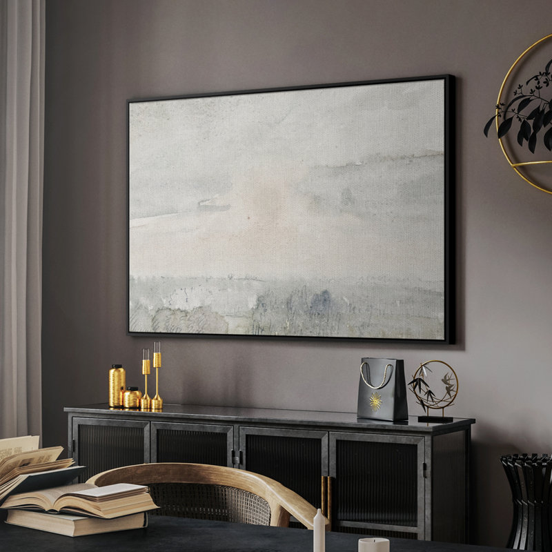 Toile tendue tendue avec châssis rétro-paysage XXCXIXIX, Noir, H 17 po x l 25 po