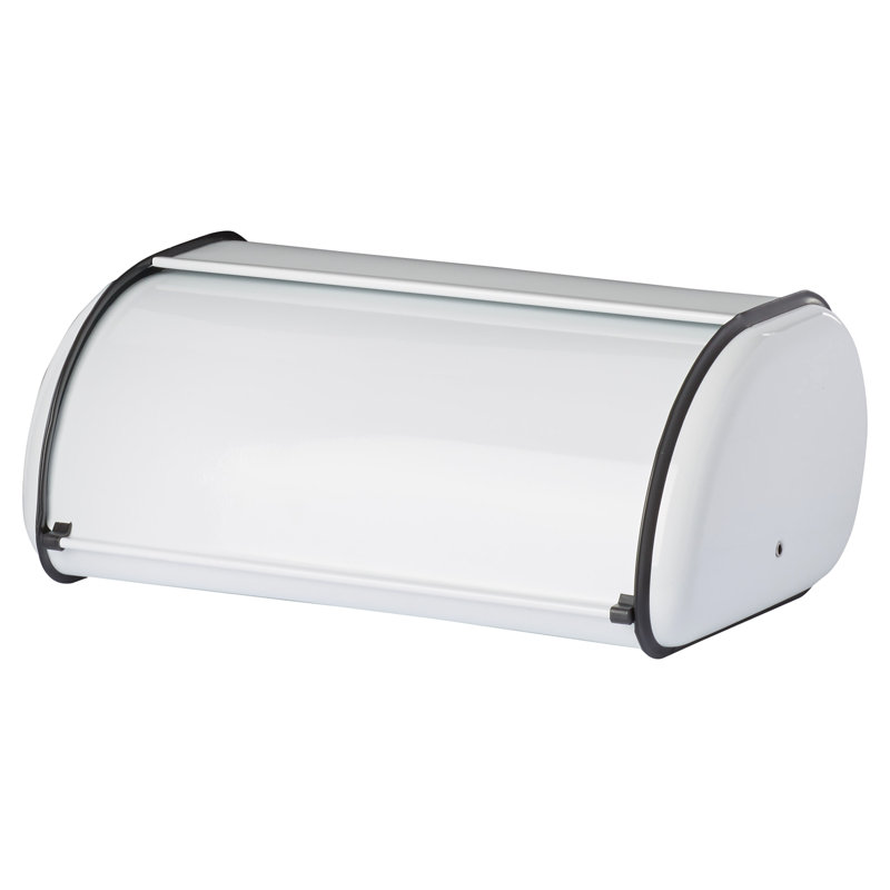 Selina Steel Bread Box, White