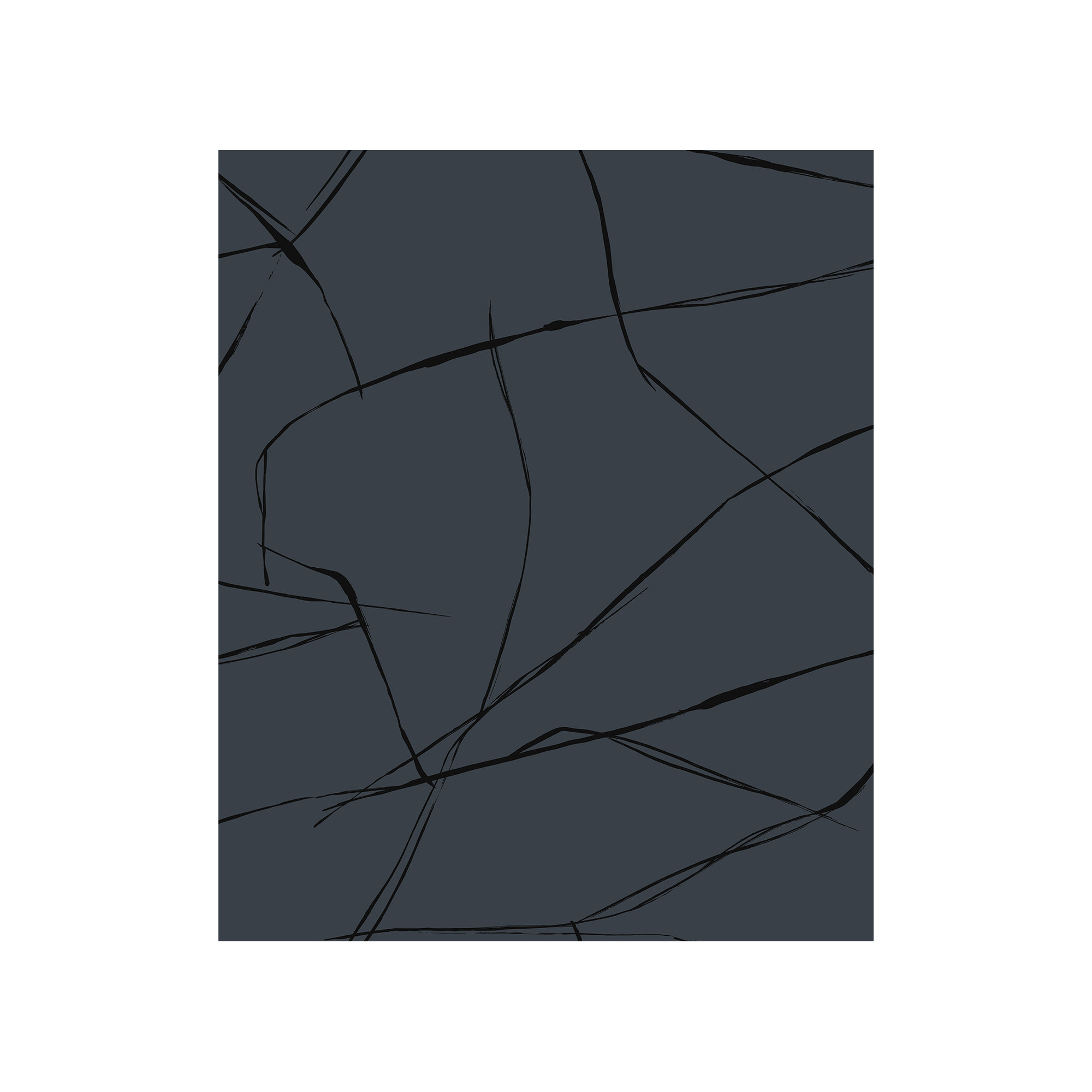 Niseko Modern Abstract Wallpaper, Metallic Midnight Hour