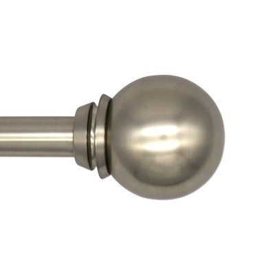 Cletes Steel Adjustable Single Curtain Rod