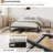 Metal Platform Bed Frame with Arch Design, Heavy Duty Strong Support Slats, Black-1756720910-1756721136
