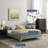 Sutton Performance Velvet Bed Frame-195014844-228178906