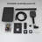 Matte Black Double-Handle Double Spray 12-Inch Square High-Pressure Shower Faucet (With Valve)-116877183