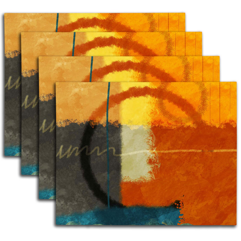 Napperon abstrait en polyester