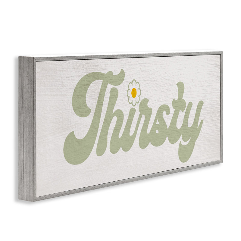 Giclée Groovy Thirsty, encadrée par Lil 'Rue, H 10 po x l 24 po, Estampe numérique Farmhouse