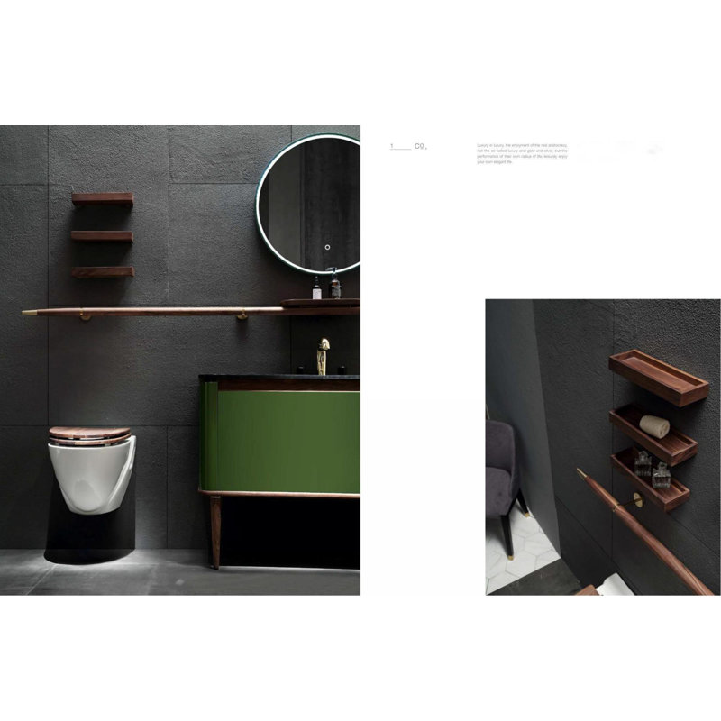 Ensemble de meuble-lavabo double 60 po x 22 po Green brillant
