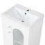Meuble-lavabo de salle de bain avec lavabo, armoire de salle de bain avec tablette à deux niveaux