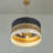 Dylan 3-Light Multicolor Rope Drum Pendant