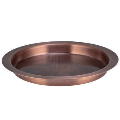 Urban Oasis Chevron 14" Tray: Bronze (designed By Taniya Nayak)