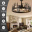 23.62"  5-Light Farmhouse Ceiling Fan With Light, Reversible 6 Speeds and Remote Included-2097367269-2091064289