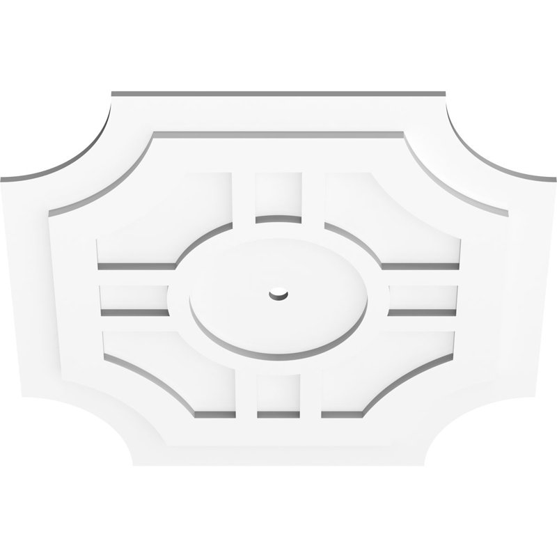 Médaillon de plafond contemporain en PVC Haus Haus, H 28 po x l 28 po x P 1 po