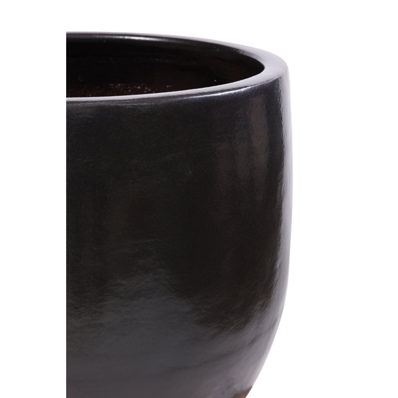 Ceramics Handmade Ceramic Planter, Iron Semi-Gloss