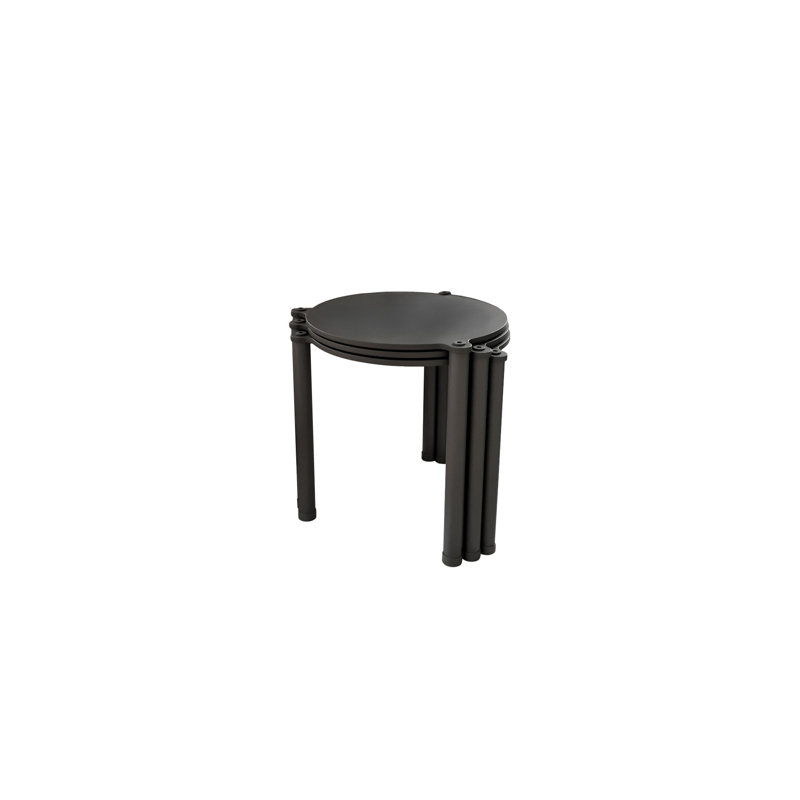 Table gigogne (3 pièces), Noir, noir, noir, noir