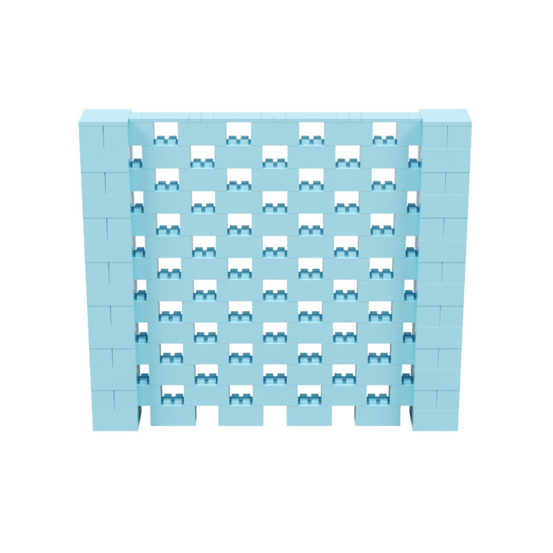 Ensemble mural Everblock, Bleu clair, H 84 po x l 96 po x P 12 po