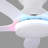 46" White Flush Mount Ceiling Fans with RGB-1458569544-1458569547-1458569540