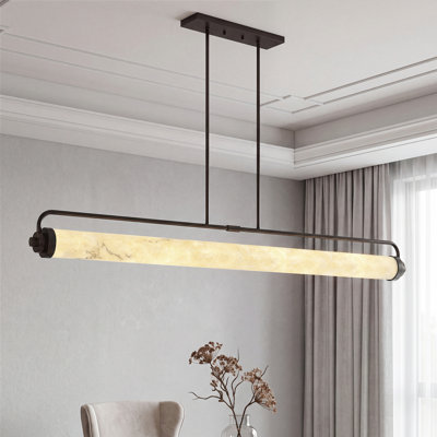 Luminaire suspendu pour îlot de cuisine à DEL moderne et minimaliste