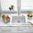 Quartz Composite Drop-In Kitchen Sink 25x22 Inch – Heavy Duty, Non-Porous Quartz, Low Maintenance-115613311