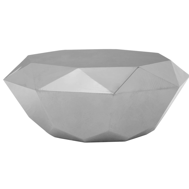 Fultz Solid Coffee Table, Silver