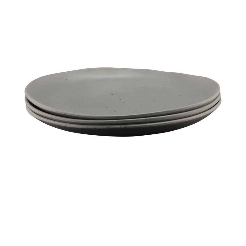 Plaque de hors-d’œuvres mélamine 8" Morocco, Gris foncé