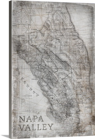 «Napa Valley» par Bellinda, impression, H 48 po x l 32 po x P 1,5 po, Toile