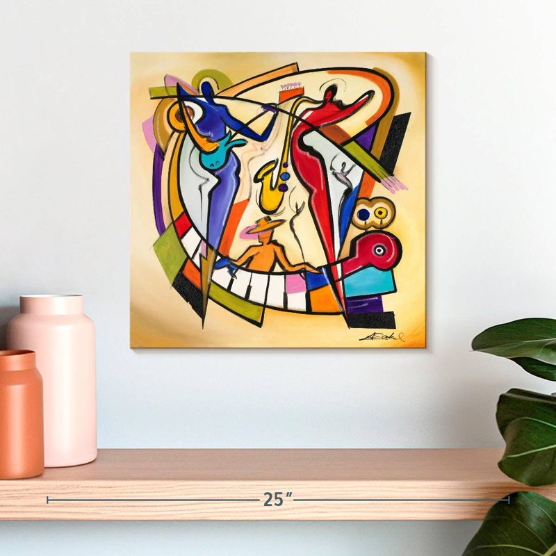 Musical Vibes, 16" H x 16" W