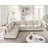 6-Piece L-Shaped Upholstered Symmetrical Sectional, Modular Sofa-728916749