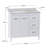 Ferree 36.5'' Single Bathroom Vanity with Cultured Marble Top