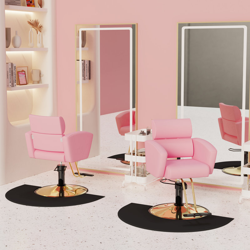 Fauteuil de massage en simili cuir Farin, Rose