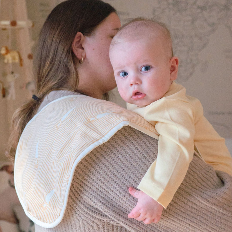 Clementine Fruits & Veggies Cotton Burp Cloth Set