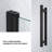 OVE Breeze Pivot 60 in. W x 36 in. D x 74 3/4 in. H Corner Frameless Pivot Shower Door Kit in Black with Base Pan-122660276-122660280