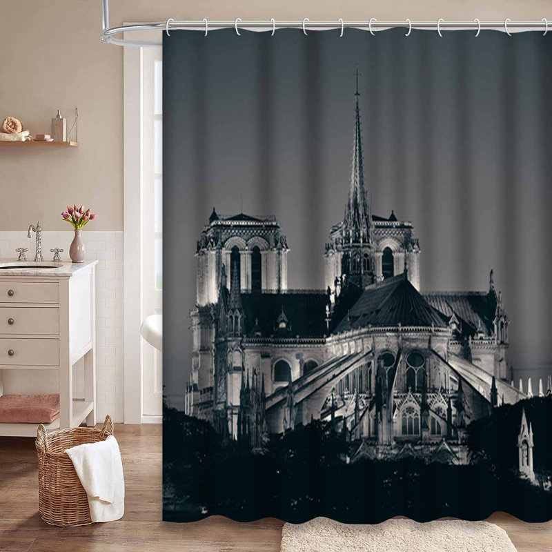 Rideau de douche Paris Dusk, L 72 po x l 78 po