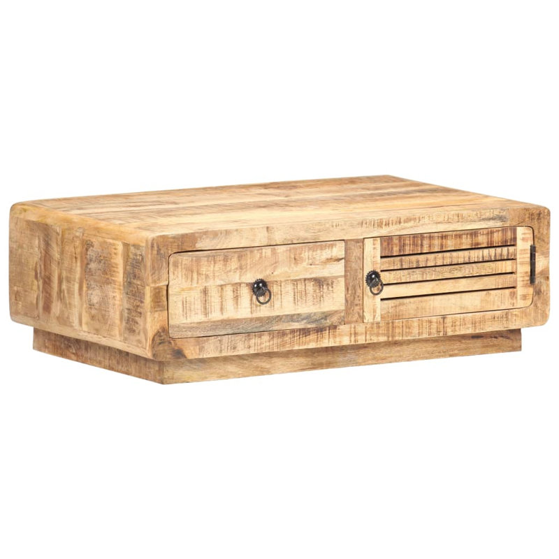 Winfield Solid Wood Frame Coffee Table with Storage
