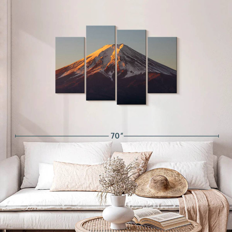 Alvord Mt Fuji Sunrise, H 27 po x l 43 po