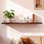 Floating Shelves Solid Wood Stainless Steel Wall Mounted Shelves, Modern Decor Display Shelf for Bedroom, Bathroom, Kitchen, Living Room-247907450