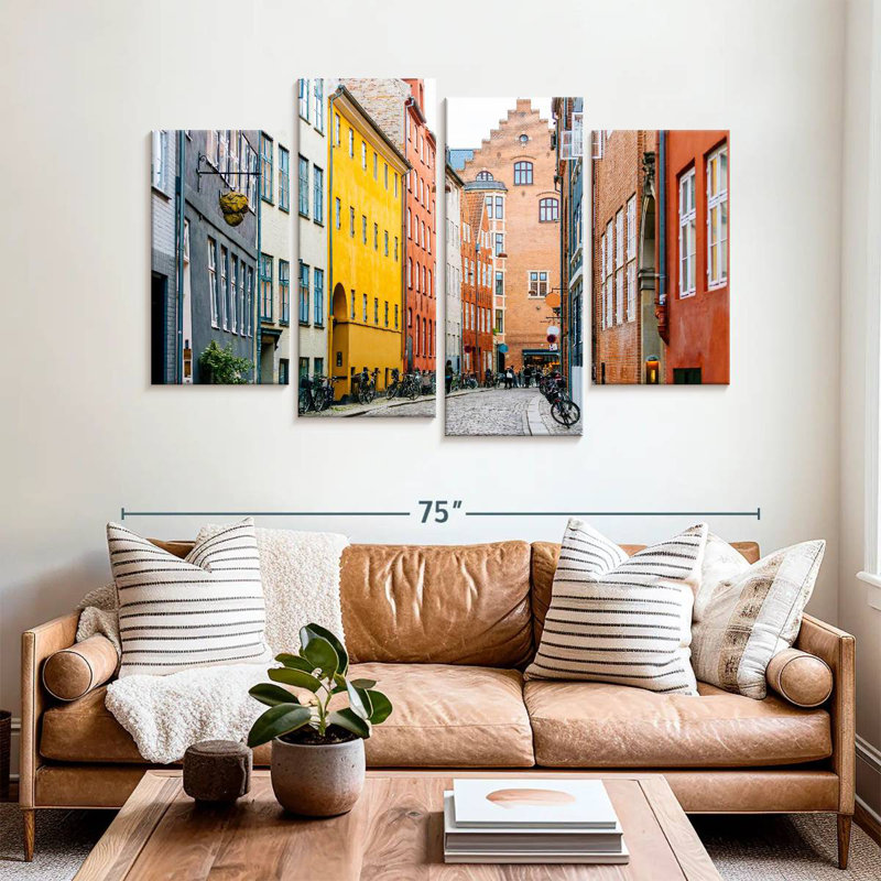 Sireci Street In Copenhagen, 42" H x 68" W