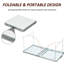 Lightweight Portable 47" Folding Camping Table - Height Adjustable, For Home, Garage, Picnic Areas Picnic, Indoor Works