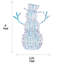 Bonhomme de neige illuminé à DEL pré-éclairé