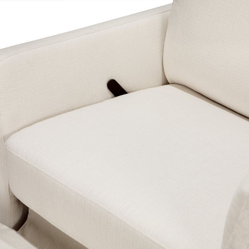 Ethan Swivel Recliner in Performance Fabric, Cream