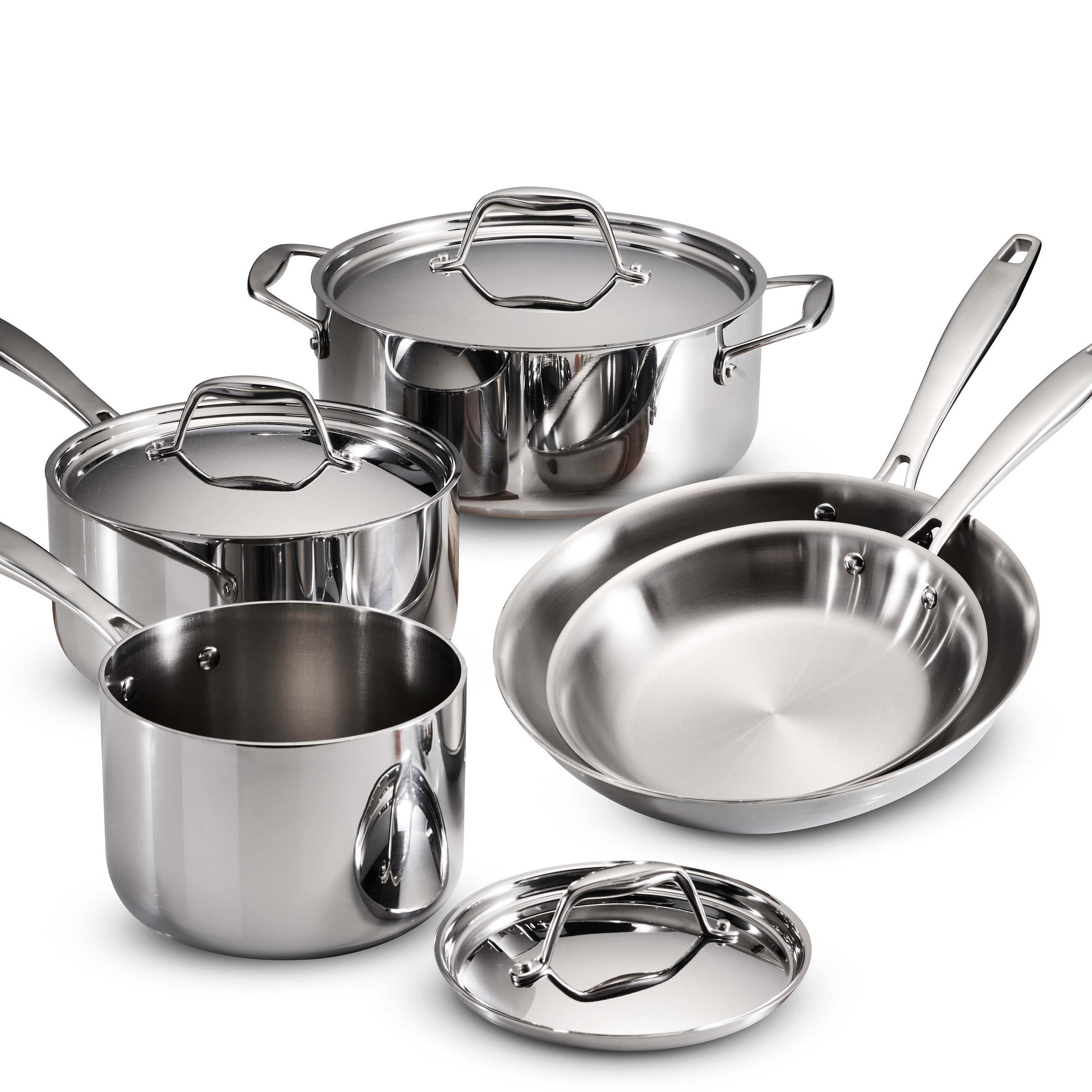 Tramontina Tri-Ply Clad Gourmet 8 Pc Cookware Set