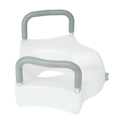 Locking Elevated Toilet Seat Riser With Adjustable Height Arms