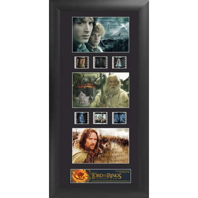 Lord of the Rings: Return of the King Trio FilmCell Presentation Framed Vintage Advertisement