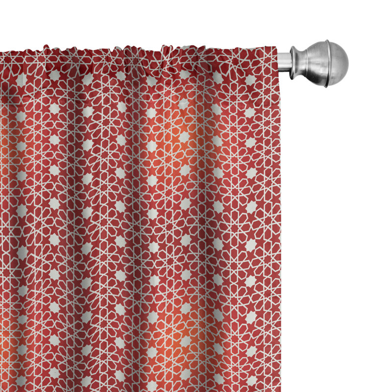 Rideaux 4 panneaux East Urban Home, L 56 po x L 95 po