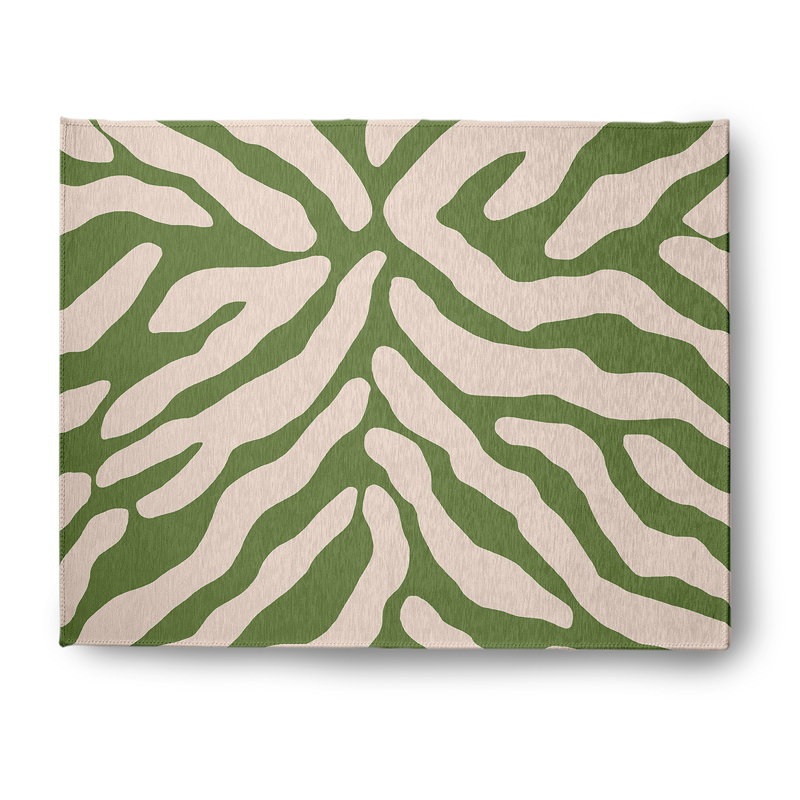 Cervin Chenille Animal Print Indoor Rug, Rectangle 8' x 10'