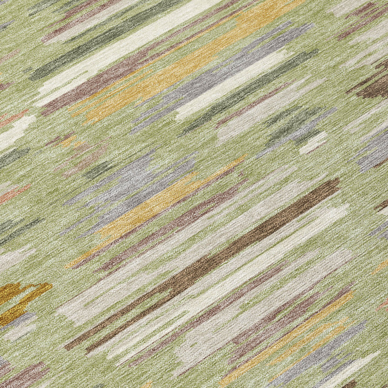 Machine Washable Indoor/Outdoor Chantille ACN2502 Southwest Rug, Aloe, 3' x 5'