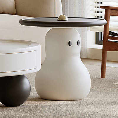 Cream style creative design round tea table