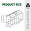 Serre en polycarbonate toutes saisons 6 pi x 10 pi - Cour arrière en aluminium robuste avec base surélevée et ancrage, bloquant pour la conservation de l'eau extérieure