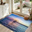 Tapis bleu lavable à la machine Blue Sunset Key West-129431314