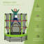 Trampoline pour enfants avec filet d'enclos, rebond sans danger, pour les enfants de 3 à 6 ans, utilisation intérieure / extérieure-129776890