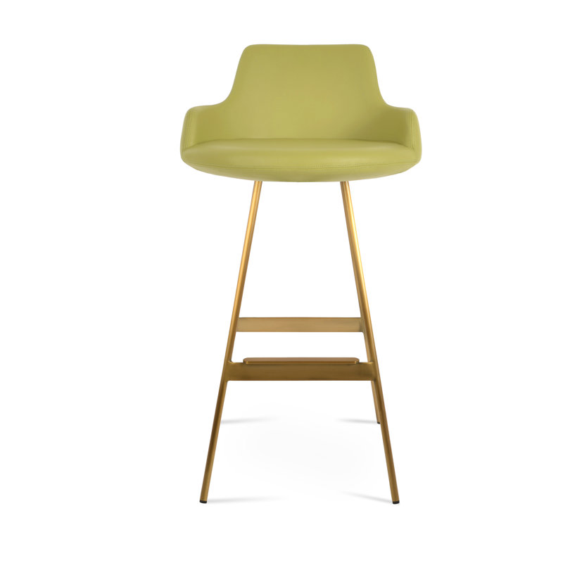 Dervish Balat Stool, Counter Stool (24.5" Seat Height), Brass