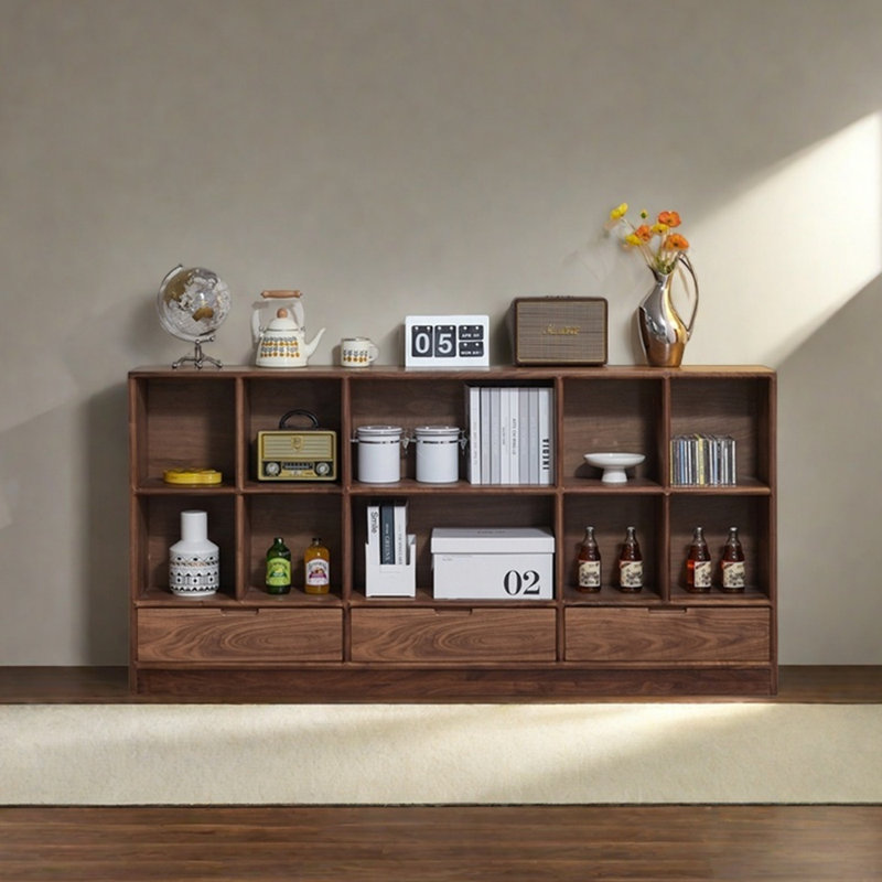 Bibliothèque Modern Furniture, H 35,43 po x l 78,74 po x P 11,81 po